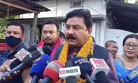 Assam BJP president Ranjit Kumar Das and Artist Jatin Bora paid tribute to Bodo social activist 'Bodofa'
