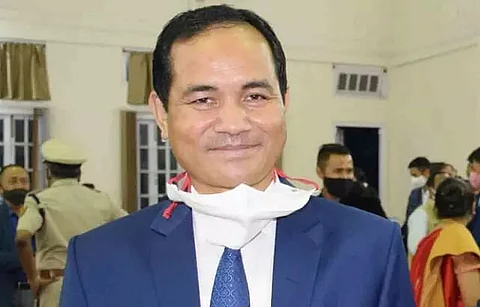 Minister Renikton Lyngdoh Tongkhar inspects Nongrah water supply scheme