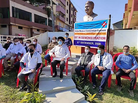 Indian Medical Association protests CCIM's decision in Tinsukia