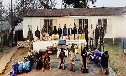 Six drug traffickers arrested at Indo-Myanmar border, drugs worth Rs 165 crores seized