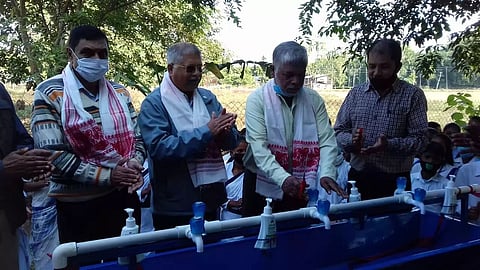 Water and sanitation hygiene project set up at Rupai High School