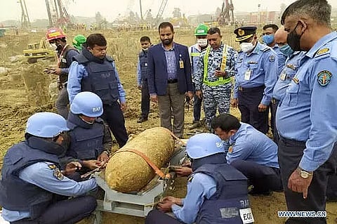 250 kg war-time bomb found buried in Bangladesh's main airport