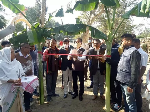 Naba Kumar Doley laid foundation stone for children's park, water supply scheme