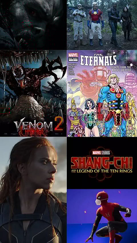 SUPERHERO MOVIES RELEASING IN 2021