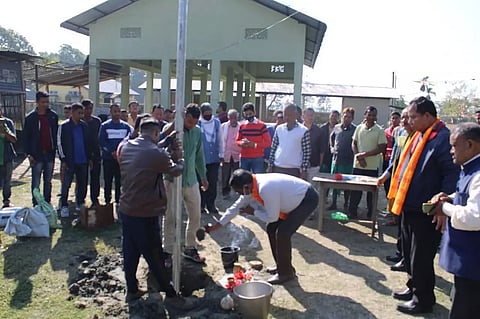 Baksa DC Ranjan Sarmah launched solar lamp project at Borimakha model village