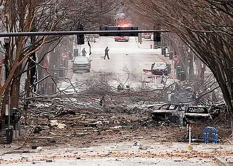 Christmas Day terror explosion with weird message hits US city