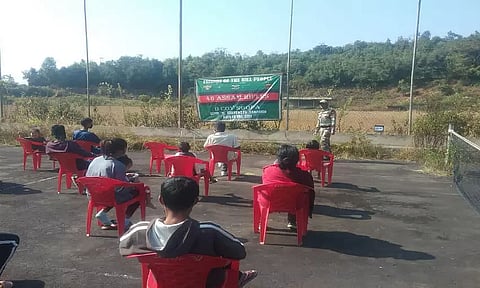 Assam Rifles holds awareness drive on COVID-19 at Ngopa in Mizoram