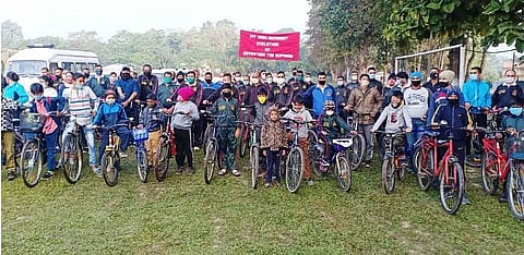 Assam Rifles conducts Fit India Movement Cyclotron