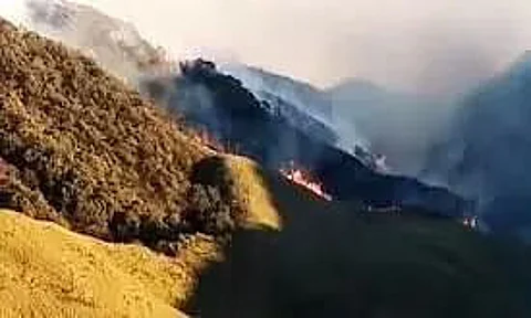 Dzukou Valley Wildfire Spreads to Manipur, Amit Shah Assures Support