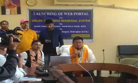 BTC Chief Pramod Boro launches online grievance redressal system in Kokrajhar