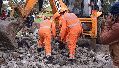 Roof of cemetery collapses in Muradnagar; 19 dead & 20 injured