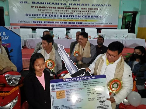 BTC chief Pramod Boro urged students to enlighten society from darkness