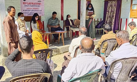 Jeeva Suraksha organized awareness programme on post-harvest management of paddy