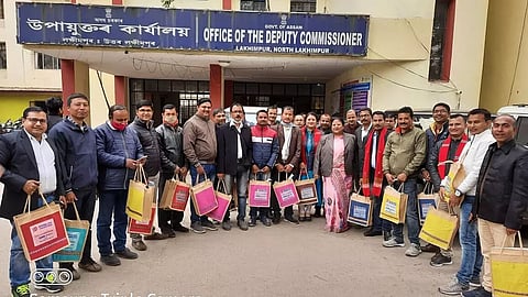 CM's gifts for media persons distributed at Lakhimpur