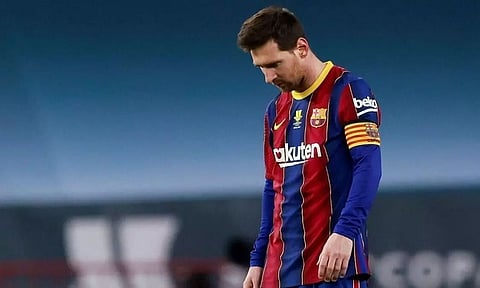 Messi given two-game ban for Super Cup red card