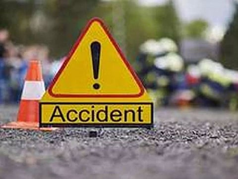 Passenger city bus met with an accident with a DI mini truck in Guwahati