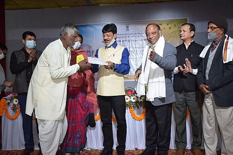 Land allotment certificates given away in Cachar