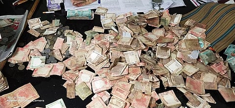 Chandmari Police recovered three bags full of money
