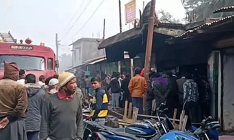 Massive Fire in Meghalaya's Rajabala Market, Property Worth Over Rs 50 Lakh Gutted