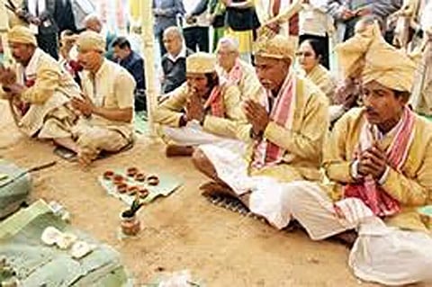 Ancestors' worship: The Ahom style