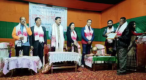 Puppeteers, artistes felicitated at Pathsala Azad Bhawan