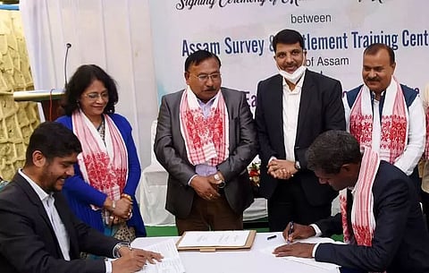 ASSTC signed MoU with NESAC for improvement of Land Record Management