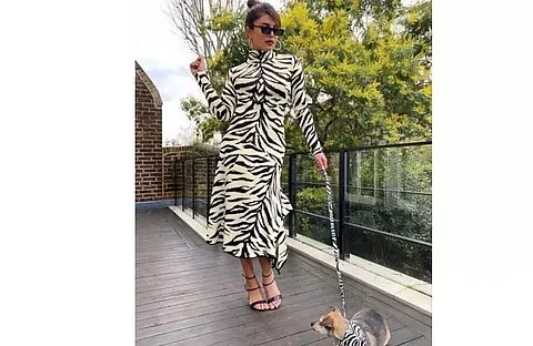 'White tiger' Priyanka Chopra Jonas poses with 'cub' Diana