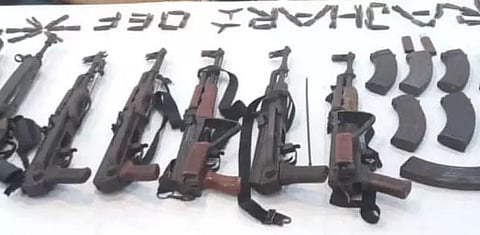 Huge cache of arms, ammunition & explosives seized in Gossaigaon