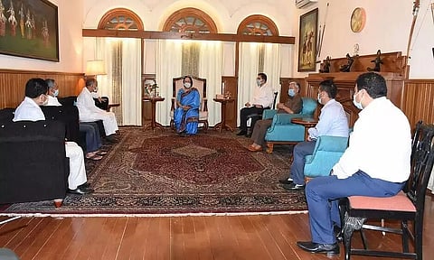 Manipur: Congress leaders meet Governor, claim to have 'magic number' to topple BJP