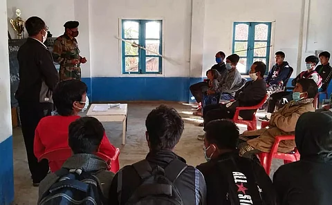 Assam Rifles conducts COVID awareness drive at Laki village