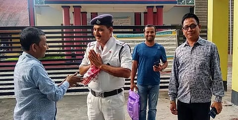 Businessmen offer Rongali Bihu greetings to Darrang police personnel