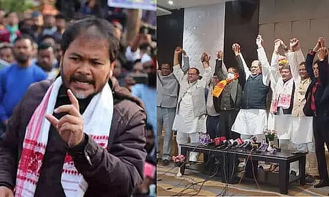 Assam Polls 2021: Akhil Gogoi Snubs Cong-AIUDF-Gana Morcha 'Mahajot'?