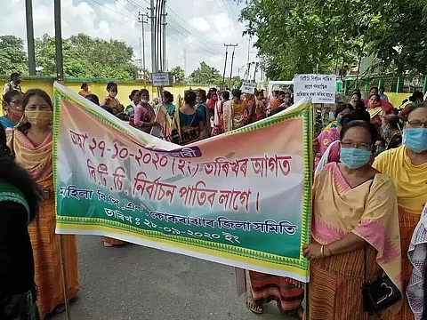 BPF women's wing takes out rally, demands holding BTC election soon