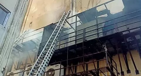 Fire breaks out at Central Mall in GS Road, Guwahati