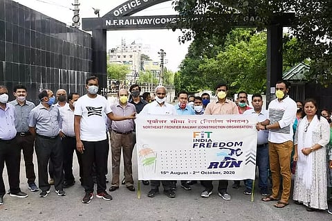 Fit India Freedom Run conducted to observe Gandhi Jayanti