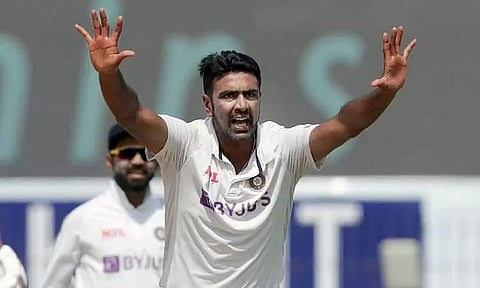 Ashwin became the first Indian spinner to take a wicket off the first ball