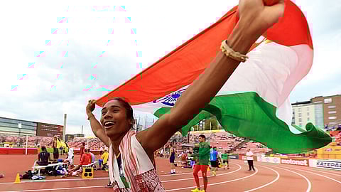 Even as DSP, Hima Das will keep sprinting for India: Kiren Rijiju