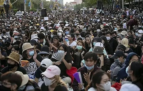 Protesters in Bangkok repeat calls for Constitution amendment