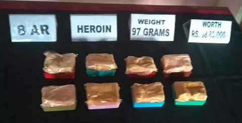BSF seized Heroin & Yaba tablets at the Indo-Bangladesh border