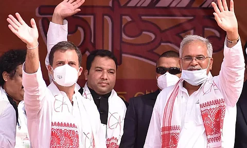 Congress leader Rahul Gandhi kickstarts poll campaign from Sivasagar