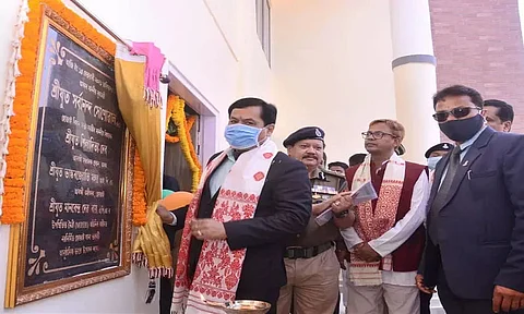CM Sarbananda Sonowal inaugurates newly constructed building of Hojai Police Station
