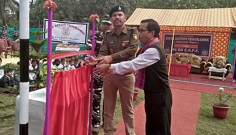 48 Bn CRPF unit distributes sports materials to schools at Kokrajhar