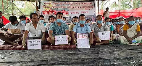 Baghjan oil blowout affected families stage hunger strike