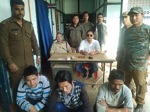 3 arrested for extortion in Changlang, suspected AK magazine & nine live rounds recovered