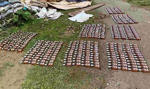 Illegal liquor seized in Bhadeaguri area of Gossaigaon under Kokrajhar district