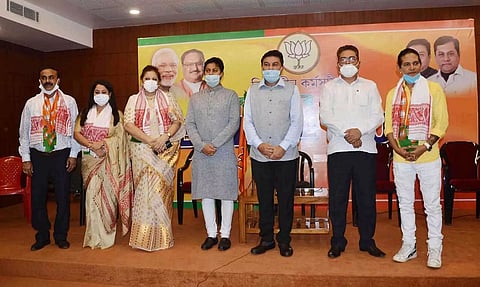Popular Assamese singer Vidya Sagar and actor Asha Bordoloi join BJP