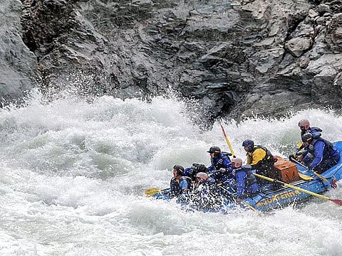 River rafting programme organized at Yingkiong in Upper Siang district