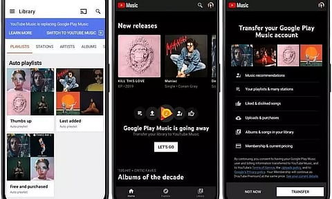 Transfer Your Google Play Music Account to YouTube Music, Notifies Google