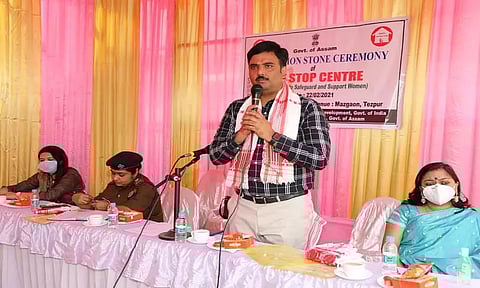 Sonitpur Deputy Commissioner laid foundation stone for Sakhi: One-stop centre