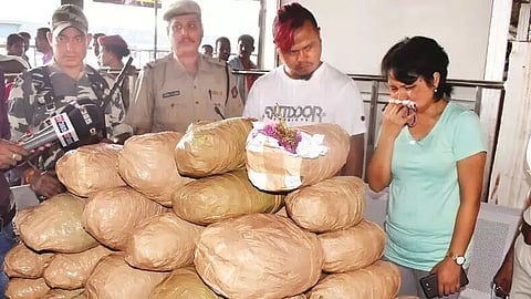 NCB Guwahati Arrested Drug Peddlers Near Khanapara Flyover Bridge